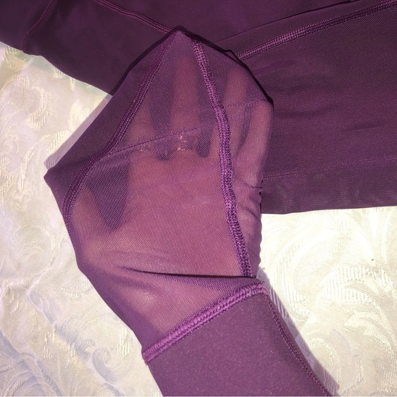 LULULEMON Hot Like Agni Mesh Panel High Rise Leggings P30416 Purple Sz 4 - Picture 5 of 8